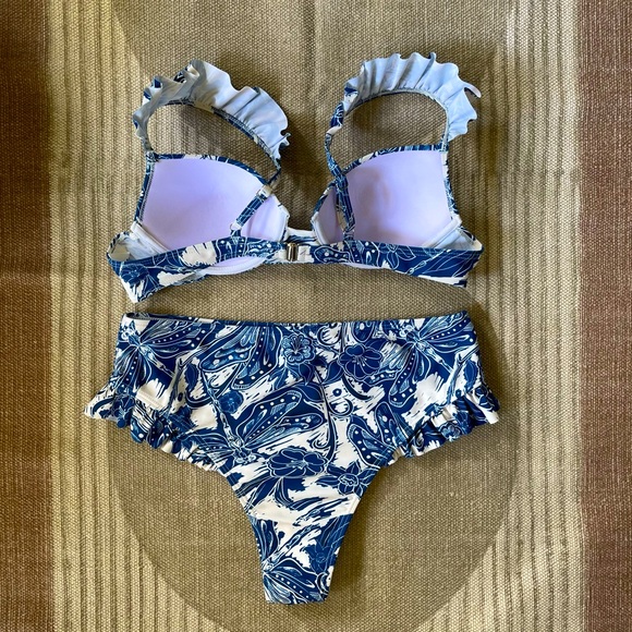 Commense Print Ruffle Bikini Set - Large - Picture 6 of 8